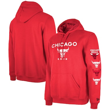  New Era Red  2023/24 City Edition Pullover Hoodie