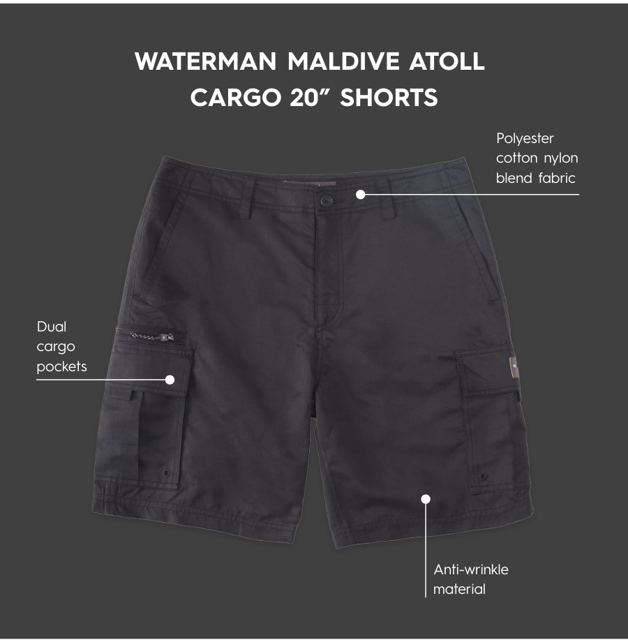 Waterman Maldive Atoll Cargo 20" Shorts