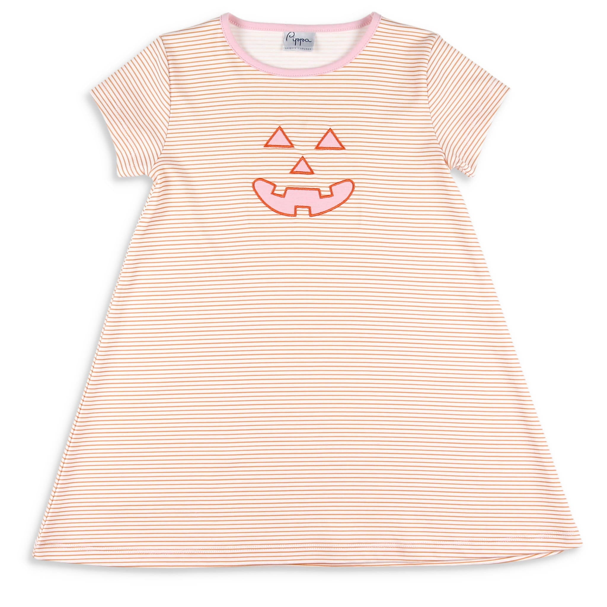 Image of Girls Pima Dress - Jack-O-Lanterns