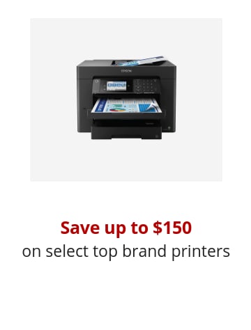 Save up to $150 on select top brand printers