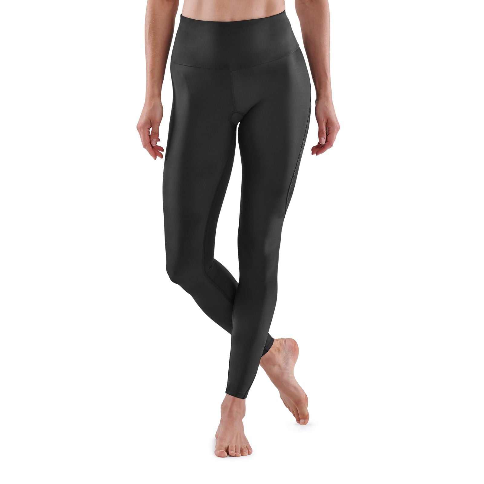 Image of SKINS SERIES-3 WOMEN'S TRAVEL AND RECOVERY LONG TIGHTS BLACK