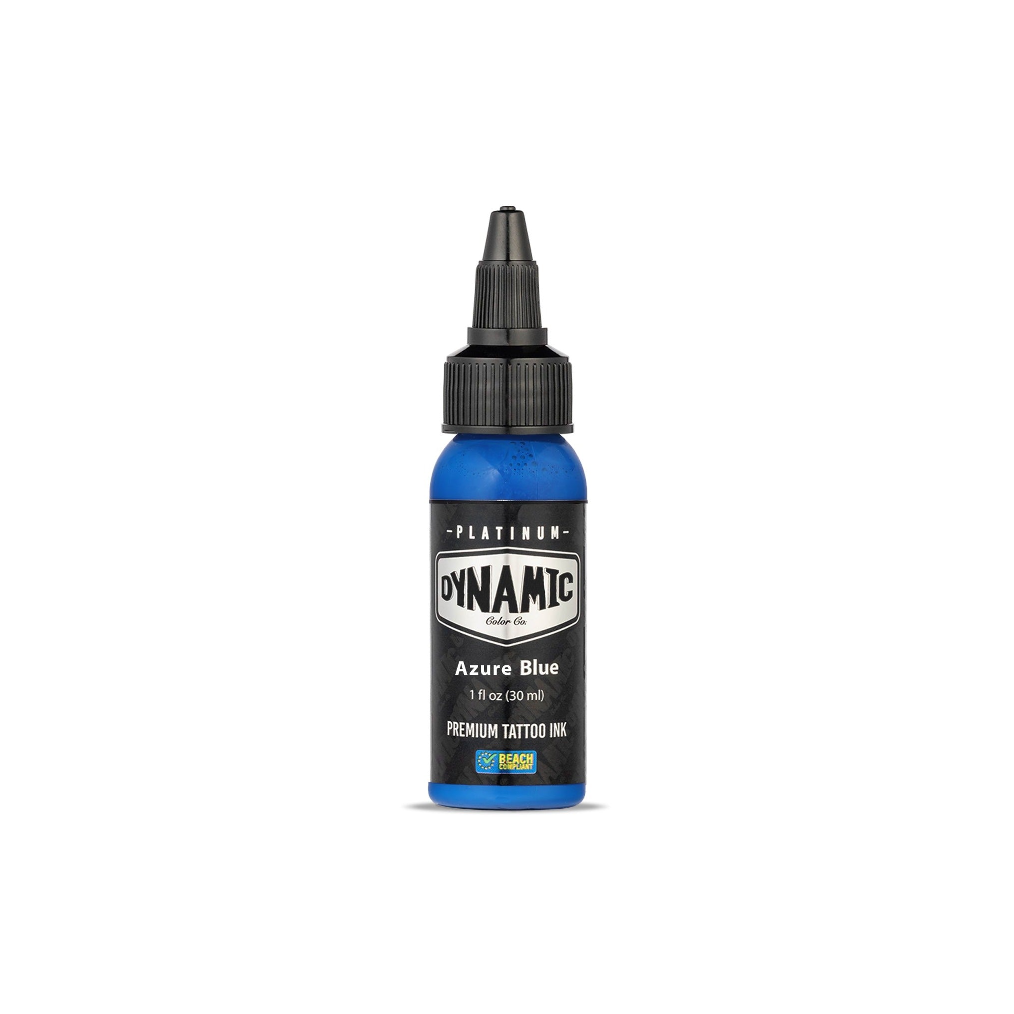 Image of Azure Blue Dynamic Platinum Tattoo Ink - 1oz Bottle