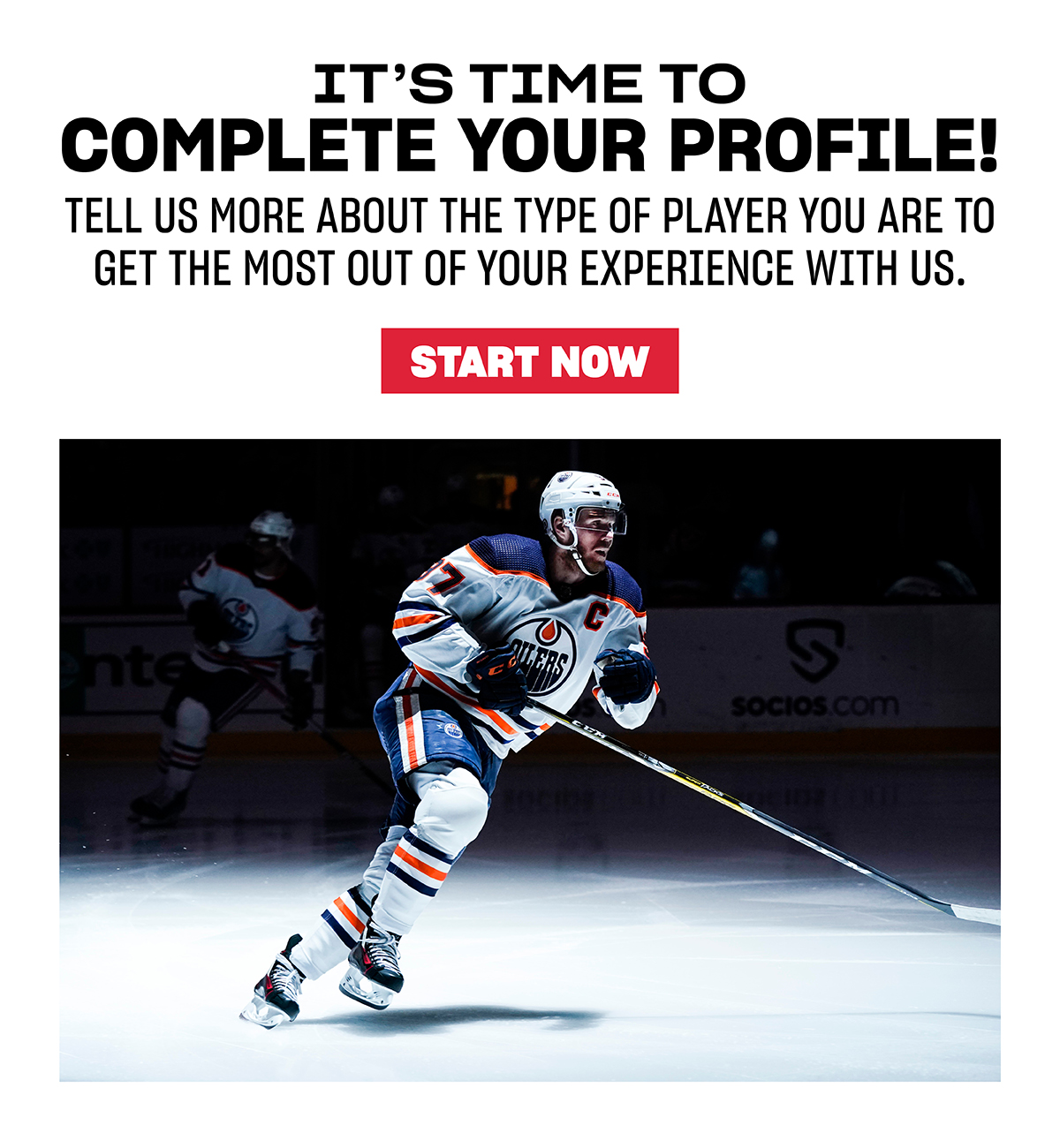 It's time to complete your profile