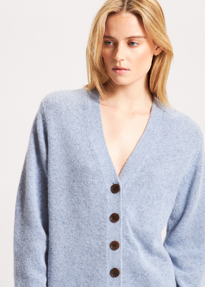 CASHMERE BLEND CARDIGAN