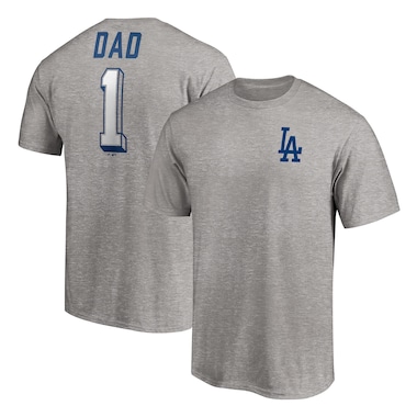  Fanatics Heather Gray  Number One Dad T-Shirt