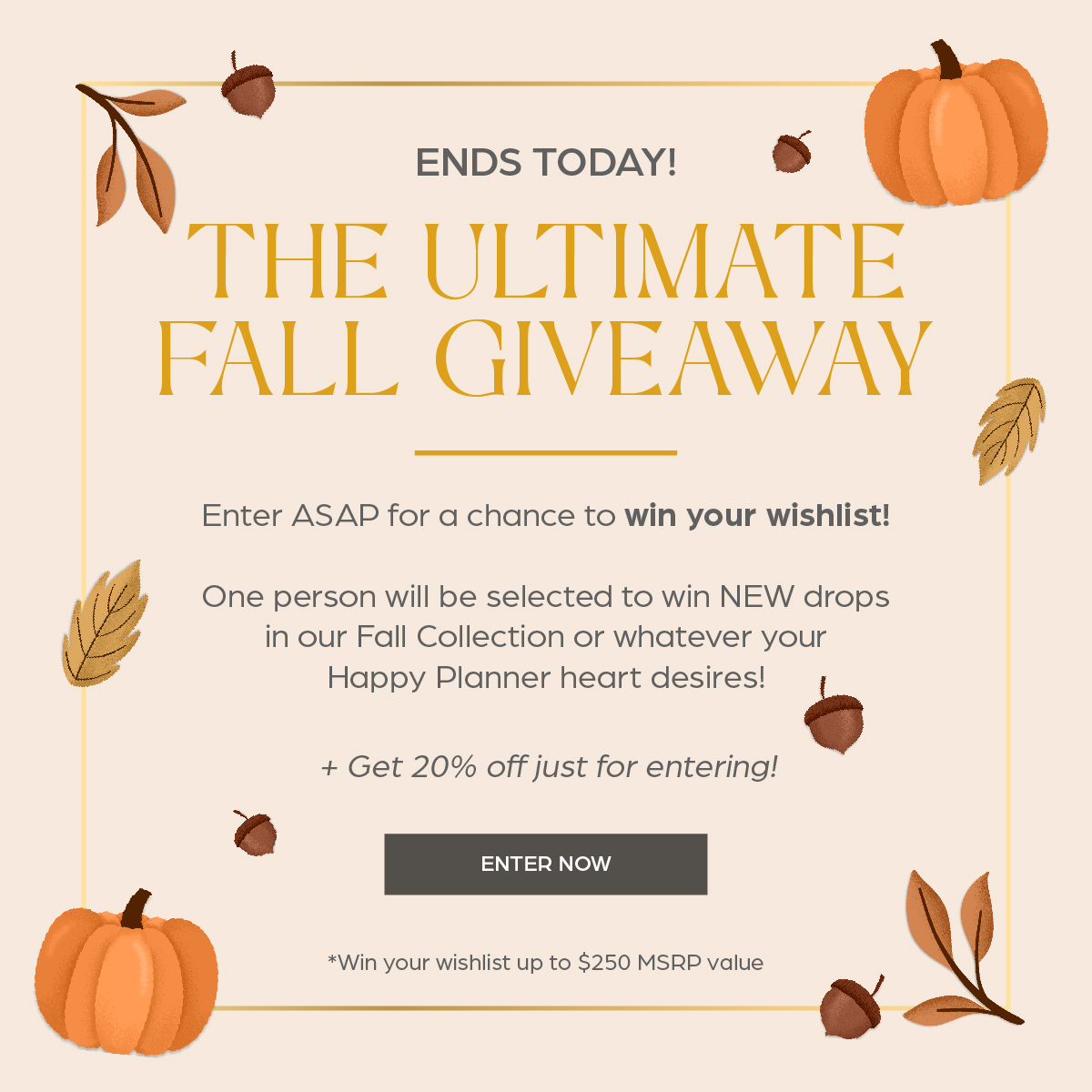 ENDS TODAY! The Ultimate Fall Giveaway