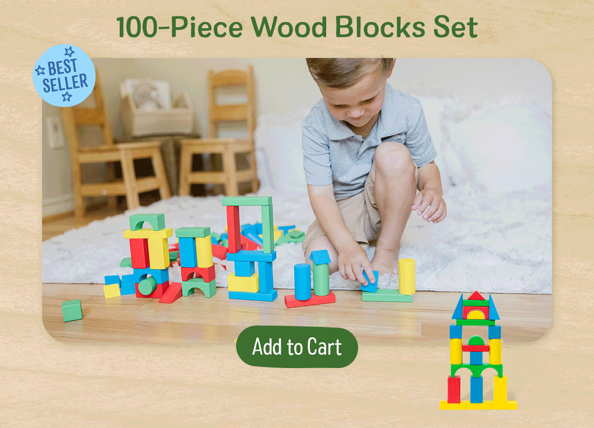 shop 100-Piece Wood Blocks Set