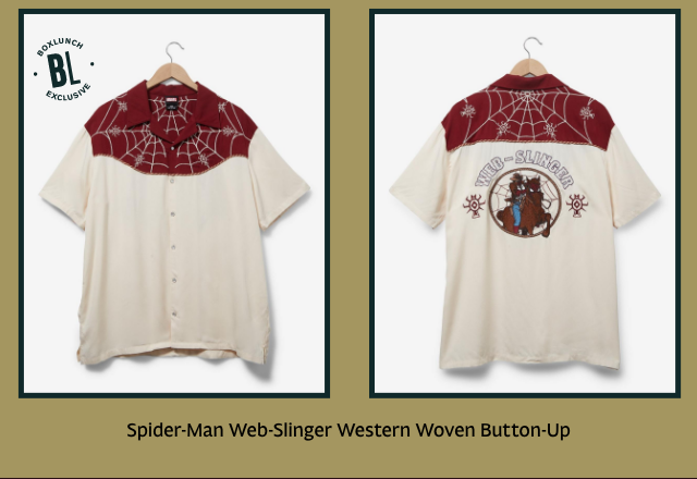 Spider-Man Web Slinger Western Woven Button-Up