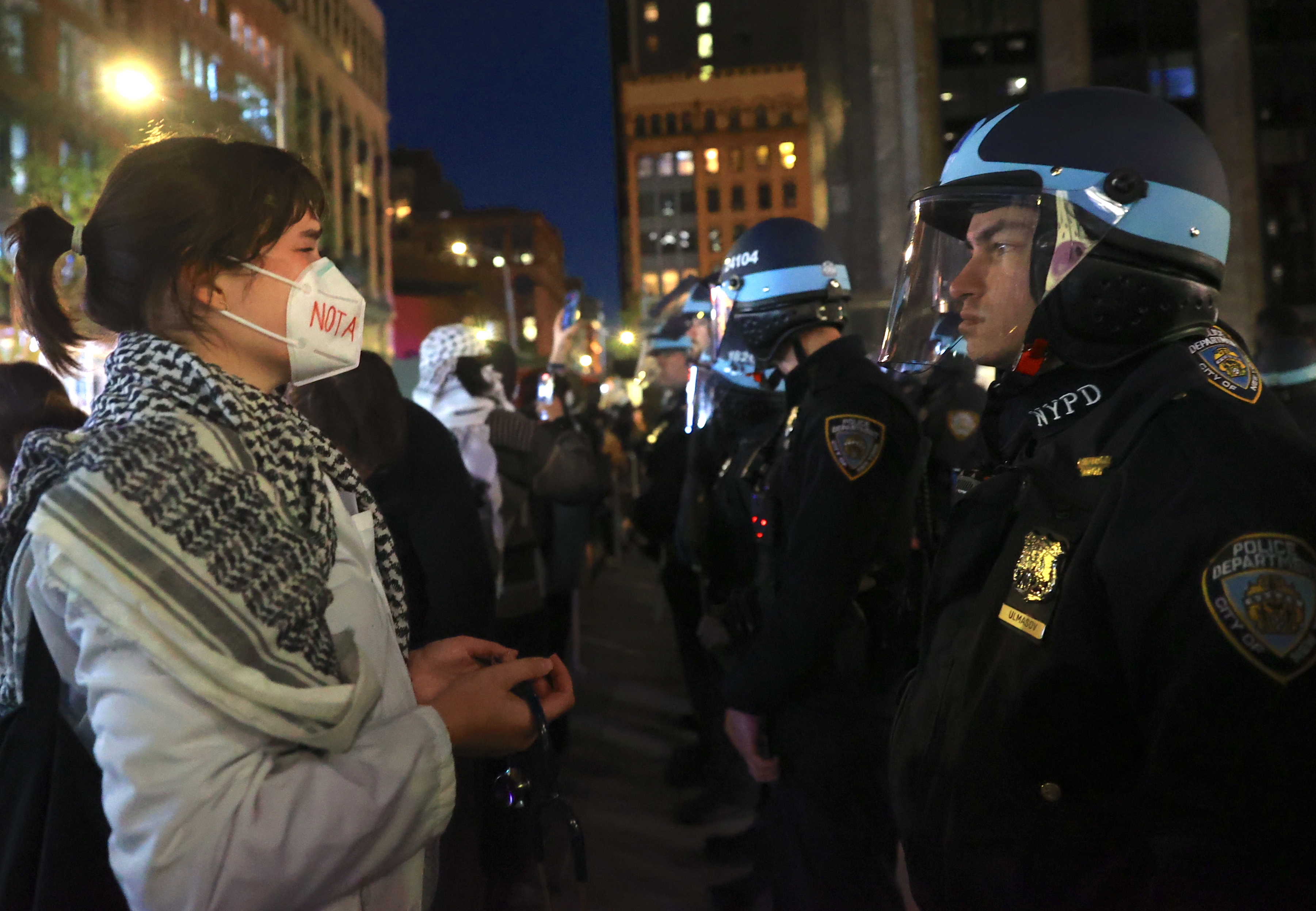 Photo: Police Investigating People 'Behind' Pro-Palestinian Protests