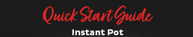 instant pot quick start guide