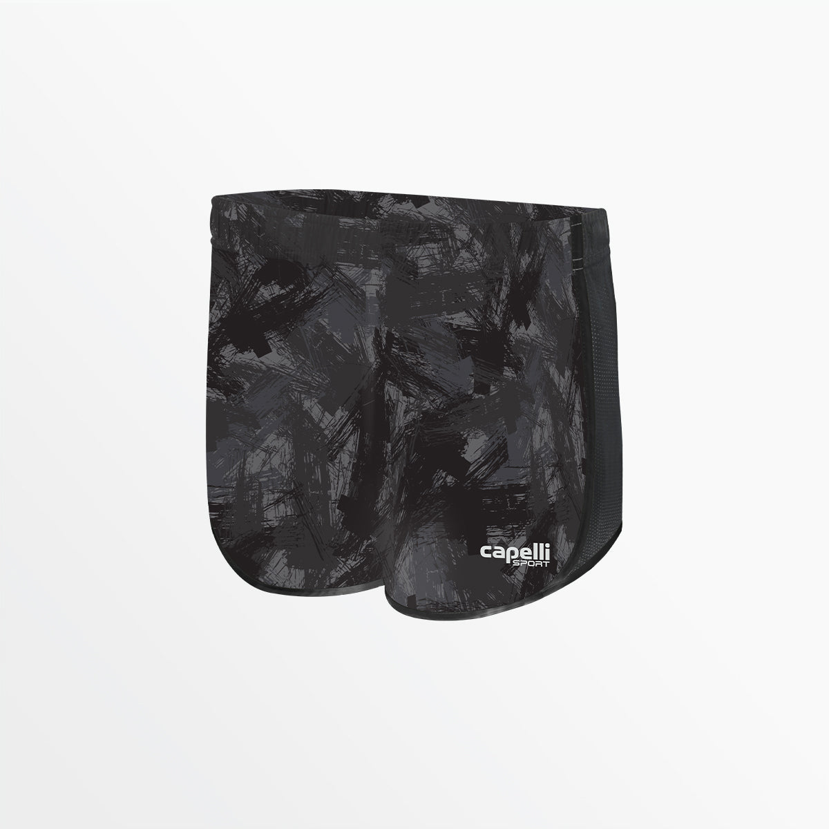 Image of GIRL'S CAMO STROKES 2-TONE RUNNING SHORTS