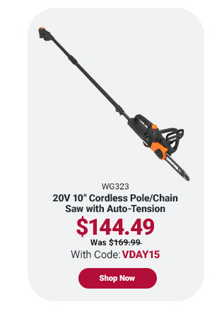 20V POWER SHARE 10" CORDLESS POLE/CHAIN SAW WITH AUTO-TENSION