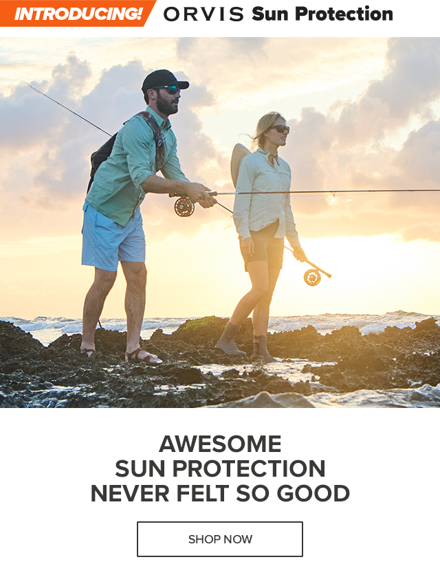  Man and Woman on a rocky shore casting fly rods Awesome Sun Protection Never Felt So Good