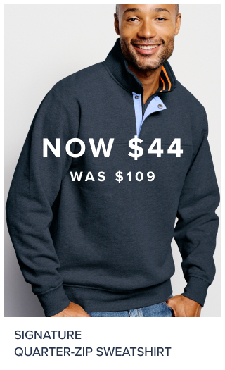 Now $44 Was $109 Signature Quarter Zip Sweatshirt