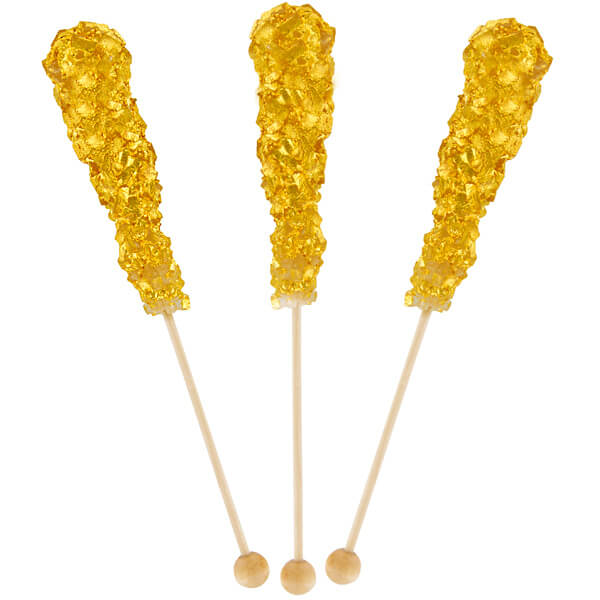 127936 - Rock Candy Swizzle Sticks - Gold: 5-Piece Gift Pack