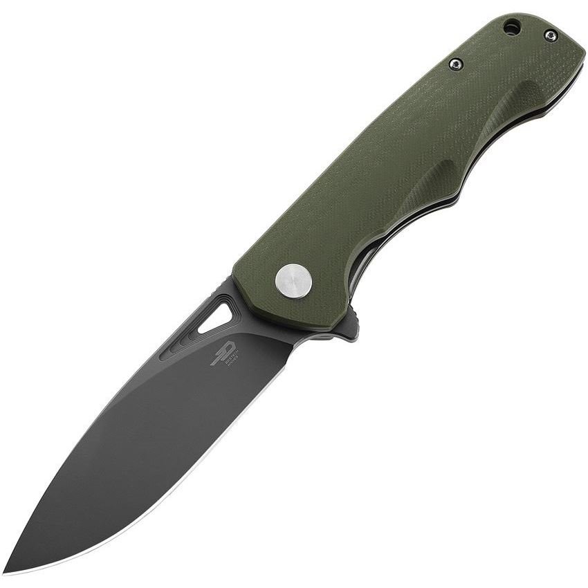 Bestech G47H Airstream Linerlock Knife OD Green G10 Handles