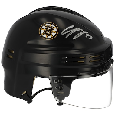 Charlie McAvoy  Autographed Black Mini Helmet