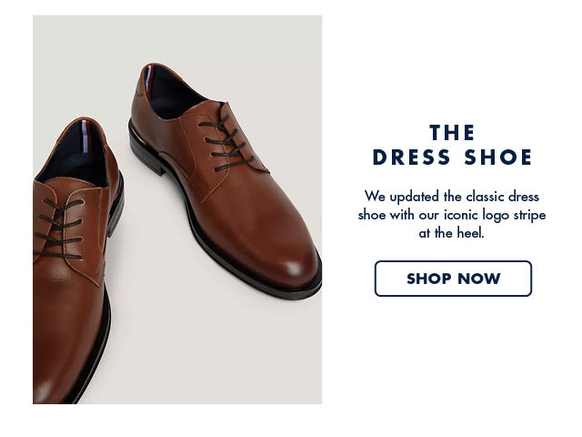 The dress shoe                                            We updated the classic dress shoe with our iconic logo stripe at the heel.                                            Shop now                                         