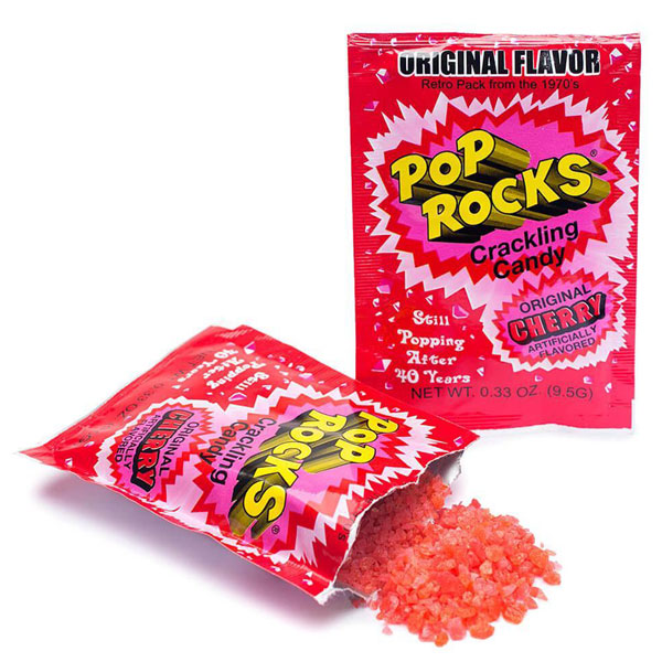 125429 - Pop Rocks Candy Packs - Original Cherry: 24-Piece Box