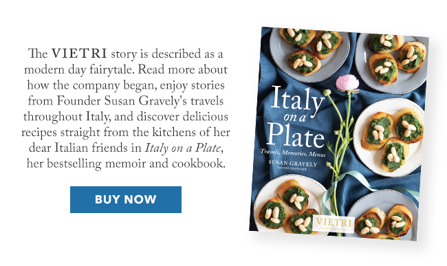 Read more about how the company began, enjoy stories from Founder Susan Gravely's travels throughout Italy and discover delicious recipes of her dear friends in Italy on a Plate.