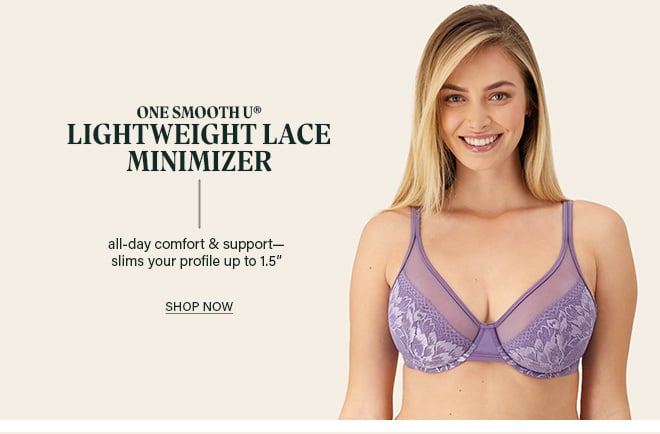 One Smooth U Lightweight Lace Minimizer Bra