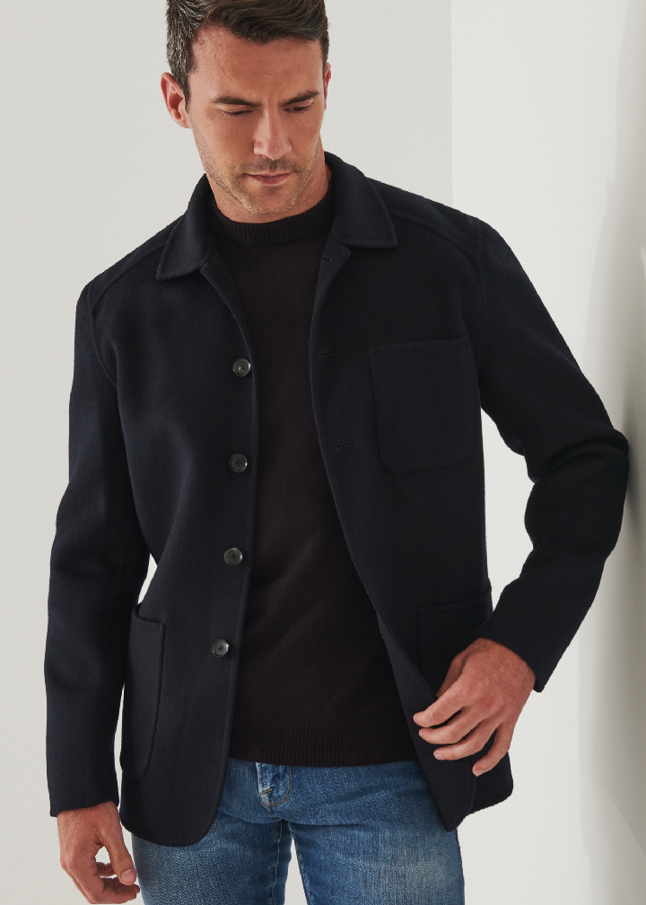 WOOL CASHMERE CHORE JACKET