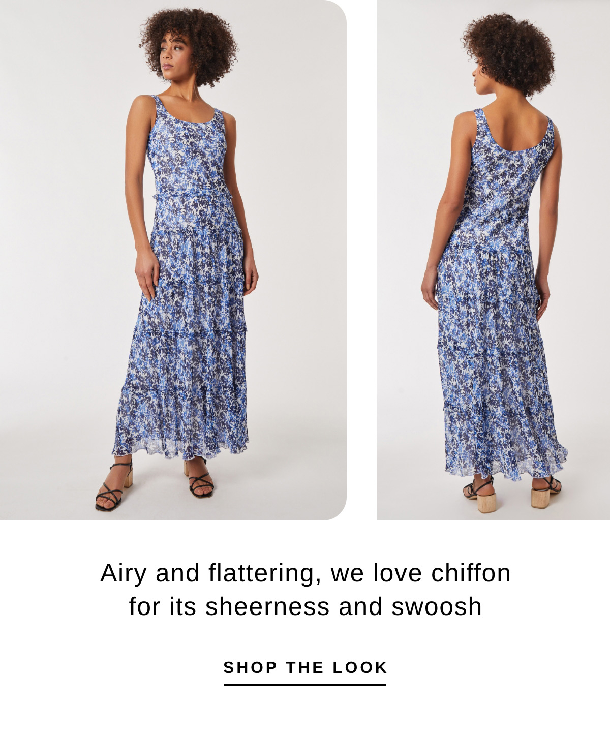 Airy and flattering, we love chiffon for its sheerness and swoosh | SHOP THE LOOK