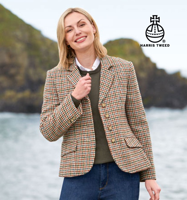 HARRIS TWEED HACKING JACKET