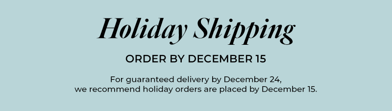 Holiday Shipping