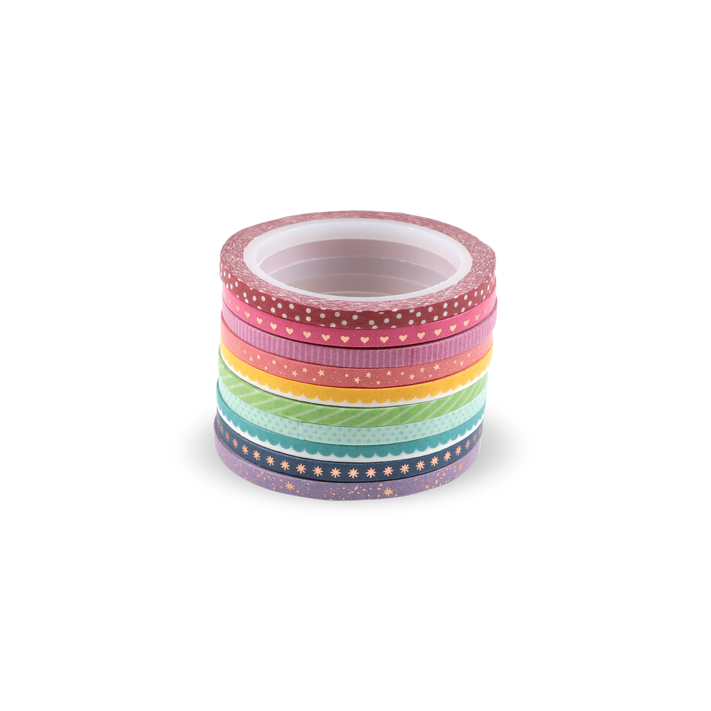 Image of ROYGBIV(Rainbow) Skinny Washi Tape