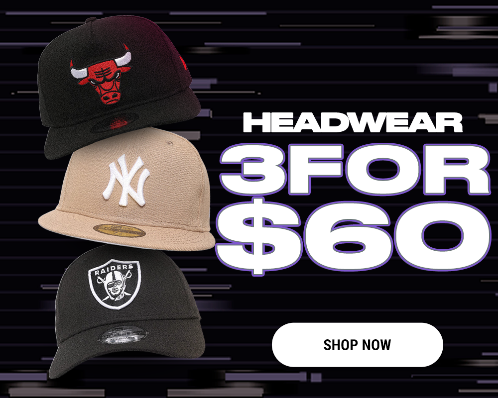 3 for $60 headwear. Click here to shop