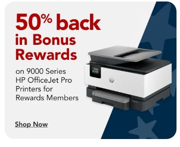 Rewards Members get 50% back in Bonus Rewards on HP OfficeJet Pro Printers