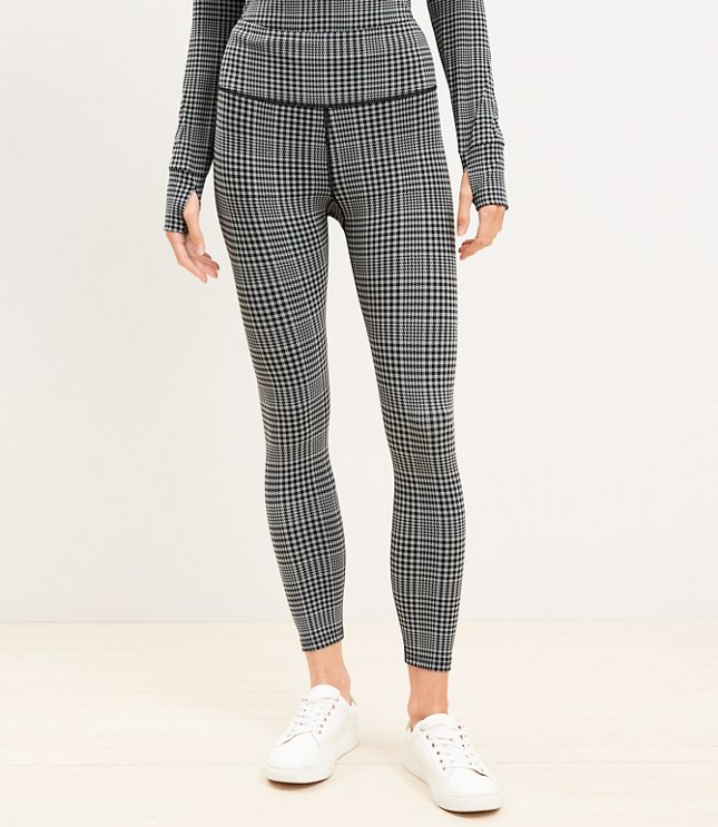 Lou & Grey Houndstooth High Waist Softsculpt Pocket 7/8 Leggings