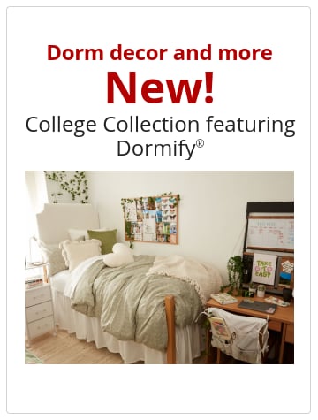 Dorm decor and more New! College Collection featuring Dormify®