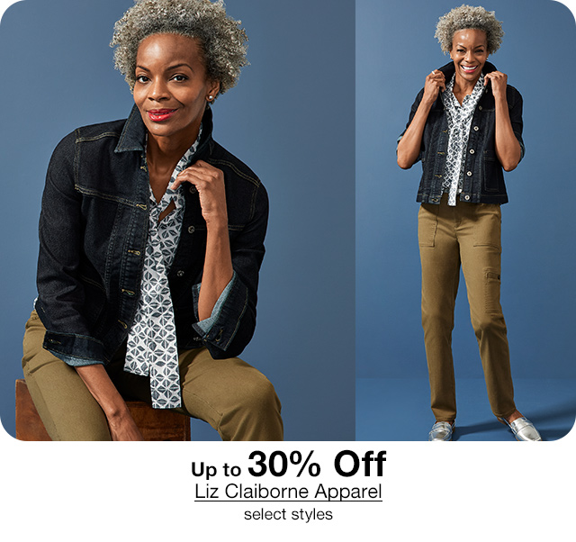 Up to 30% Off Liz Claiborne Apparel, select styles