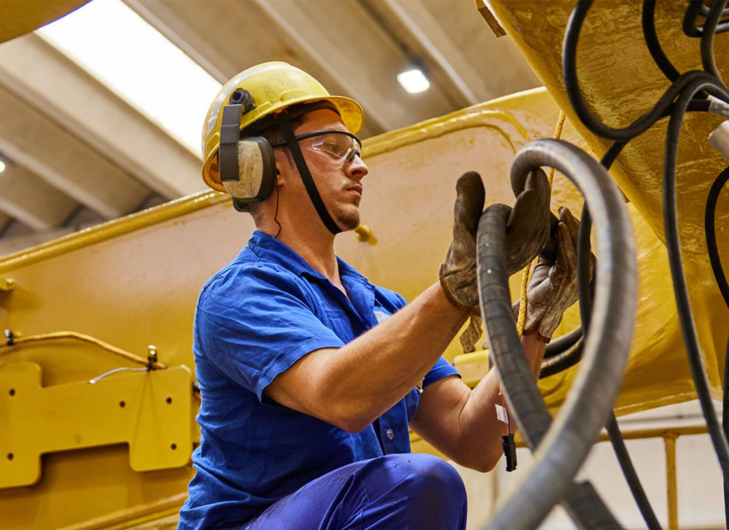 Service Technician Performing Repair