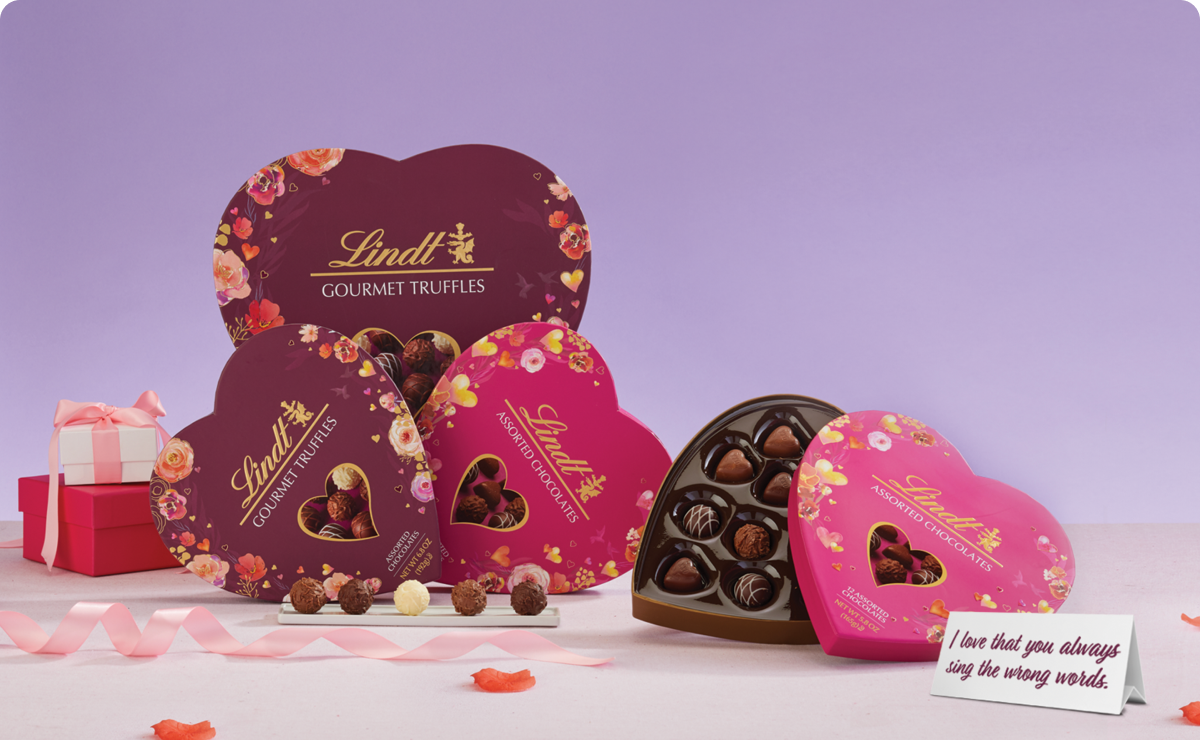 Lindt Chocolate Hearts: Made To Melt The One You Love