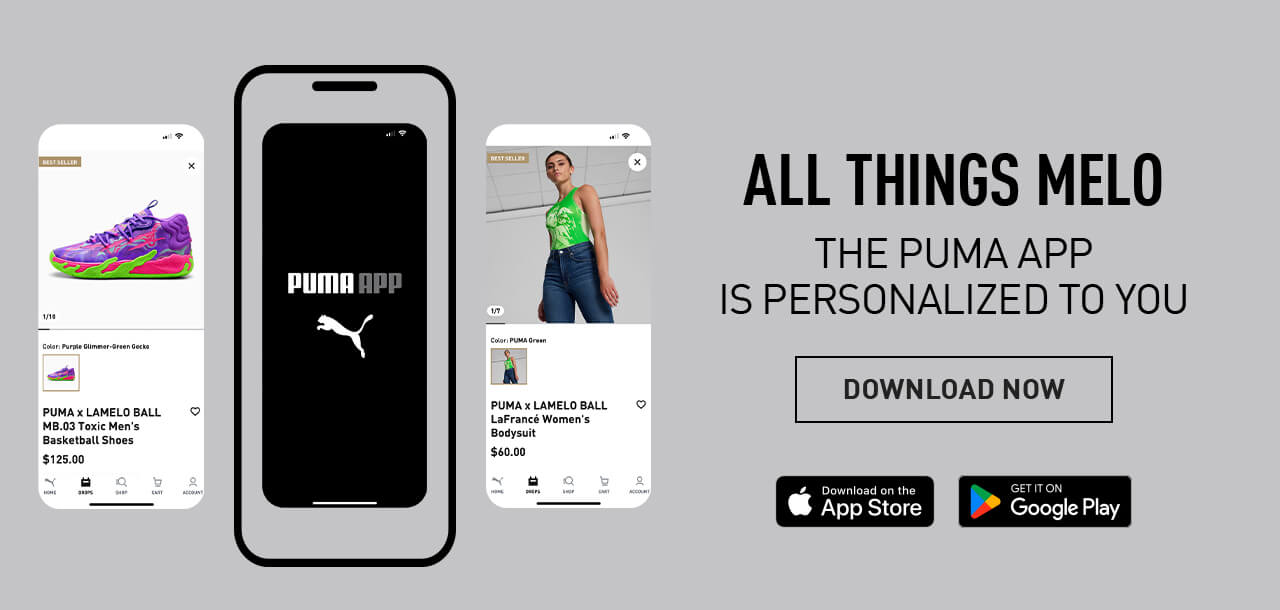 ALL THINGS MELO | THE PUMA APP IS PERSONALIZED TO YOU | DOWNLOAD NOW