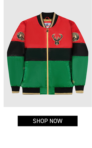 TY MOPKINS BLACK HISTORY MONTH MILWAUKEE BUCKS FULL-ZIP JACKET