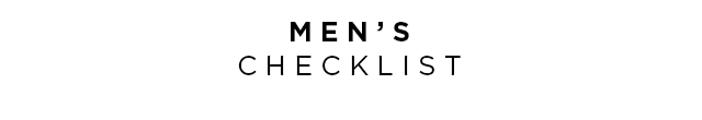 MEN CHECKLIST