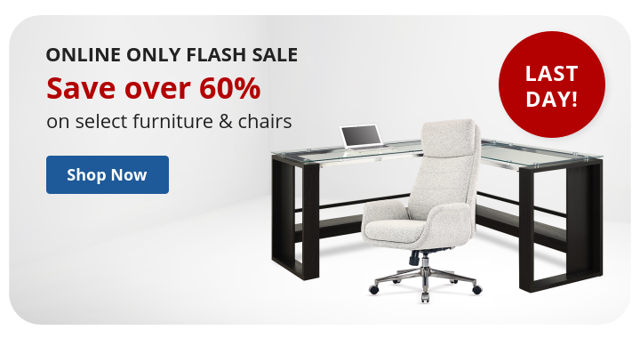 Save over 60% select furniture and chairs