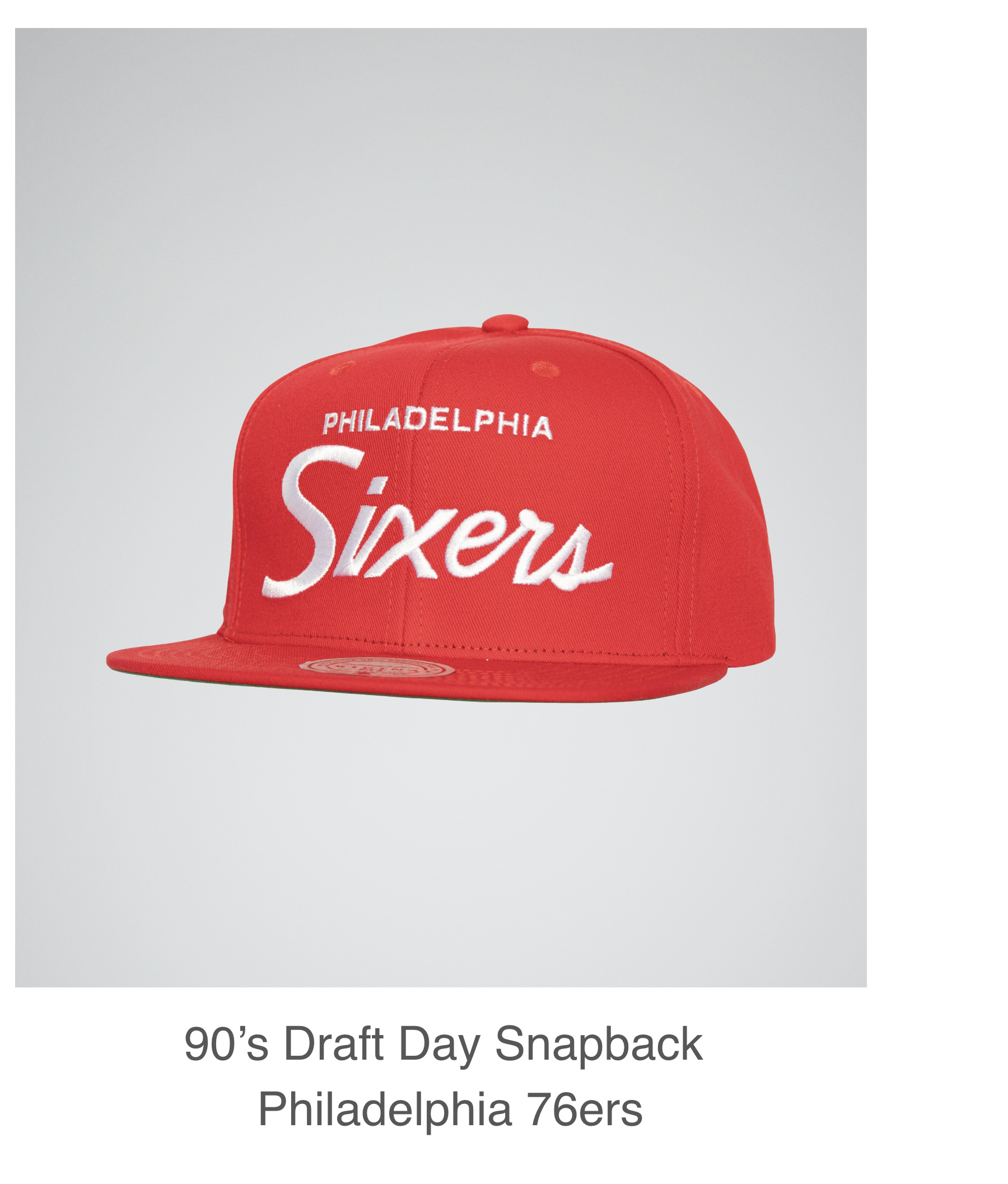 90’s Draft Day Snapback Philadelphia 76ers