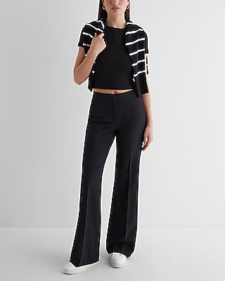 editor mid rise trouser flare pant