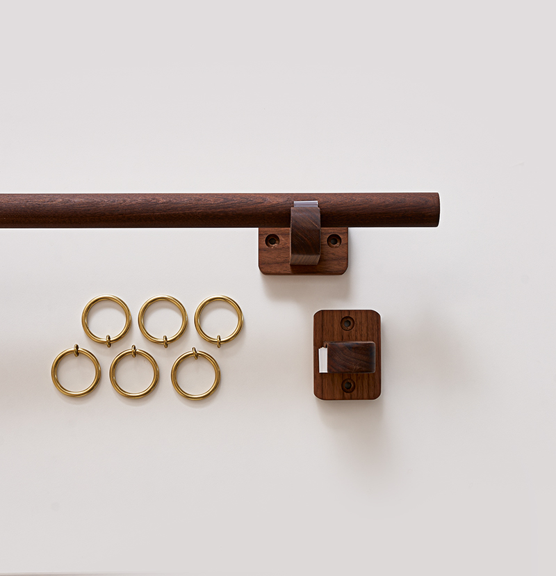 Wooden Minimal Curtain Rod