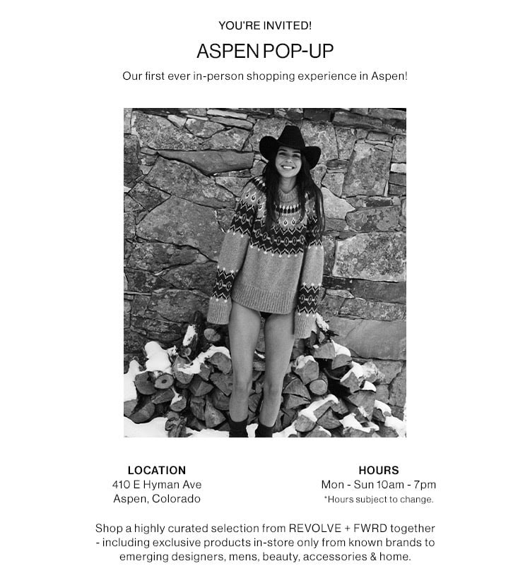 You're Invited! Aspen-Pop Up.