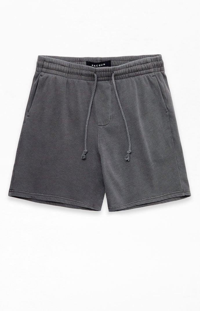 Image: Charcoal Fleece Volley Shorts