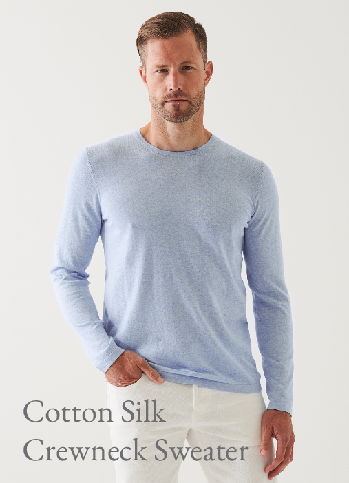 COTTON SILK BLEND SWEATER