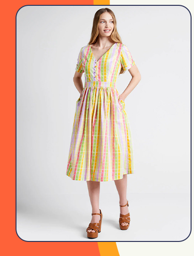 Popsicle Party Midi Dress