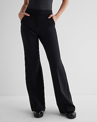 editor high waisted trouser flare pant