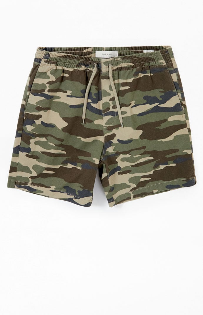 Image: Eco Camouflage Twill Volley Shorts